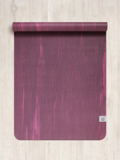Yogamatters Eco Travel Yoga Mat 1mm | Lightweight, Foldable, Eco Friendly and Vegan | Non-Slip Exercise Mat for Yoga, Pilates, Gym and Fitness (Berry)