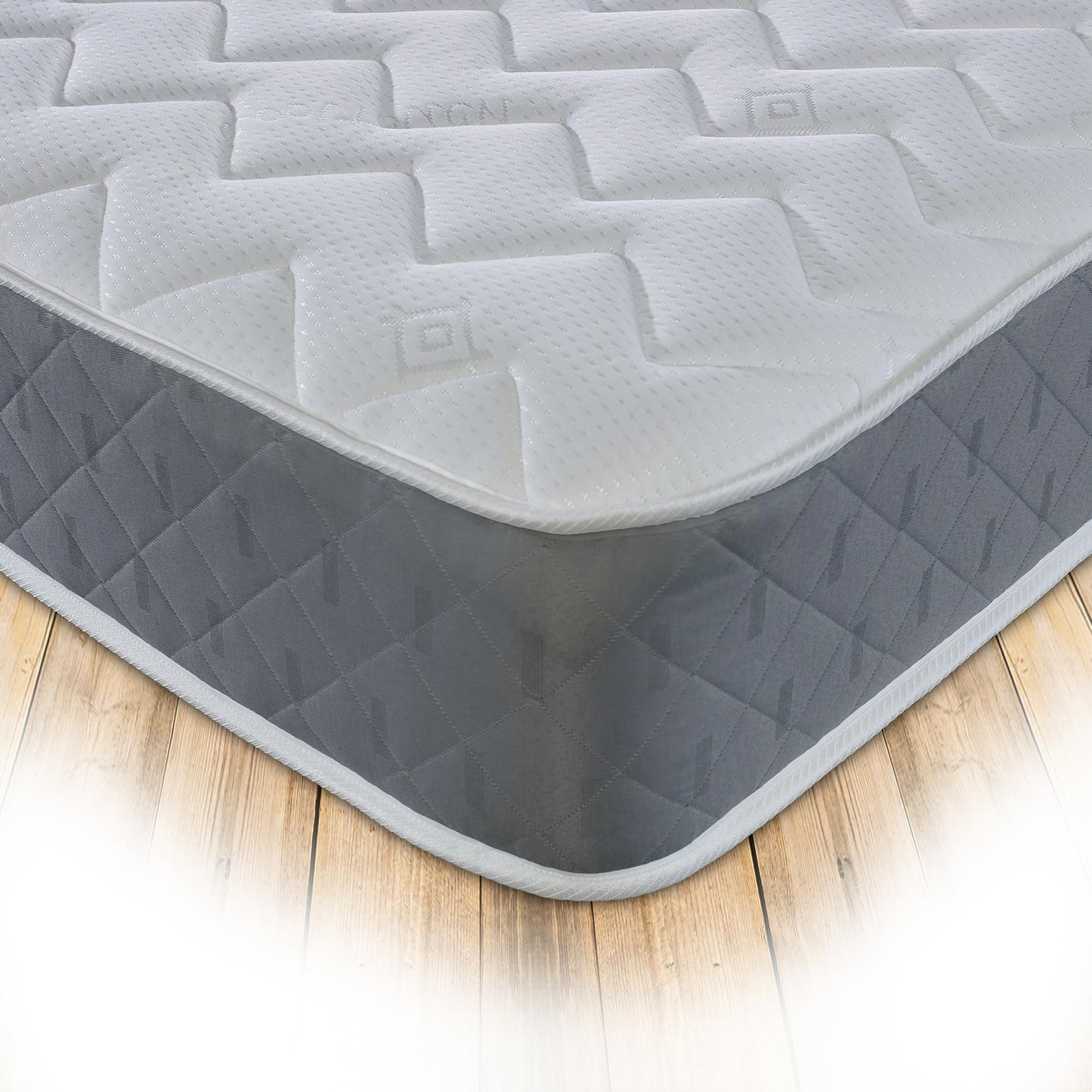 Starlight Beds Astral Grey Hybrid Small Single Mattress - 2ft6 x 6ft3
