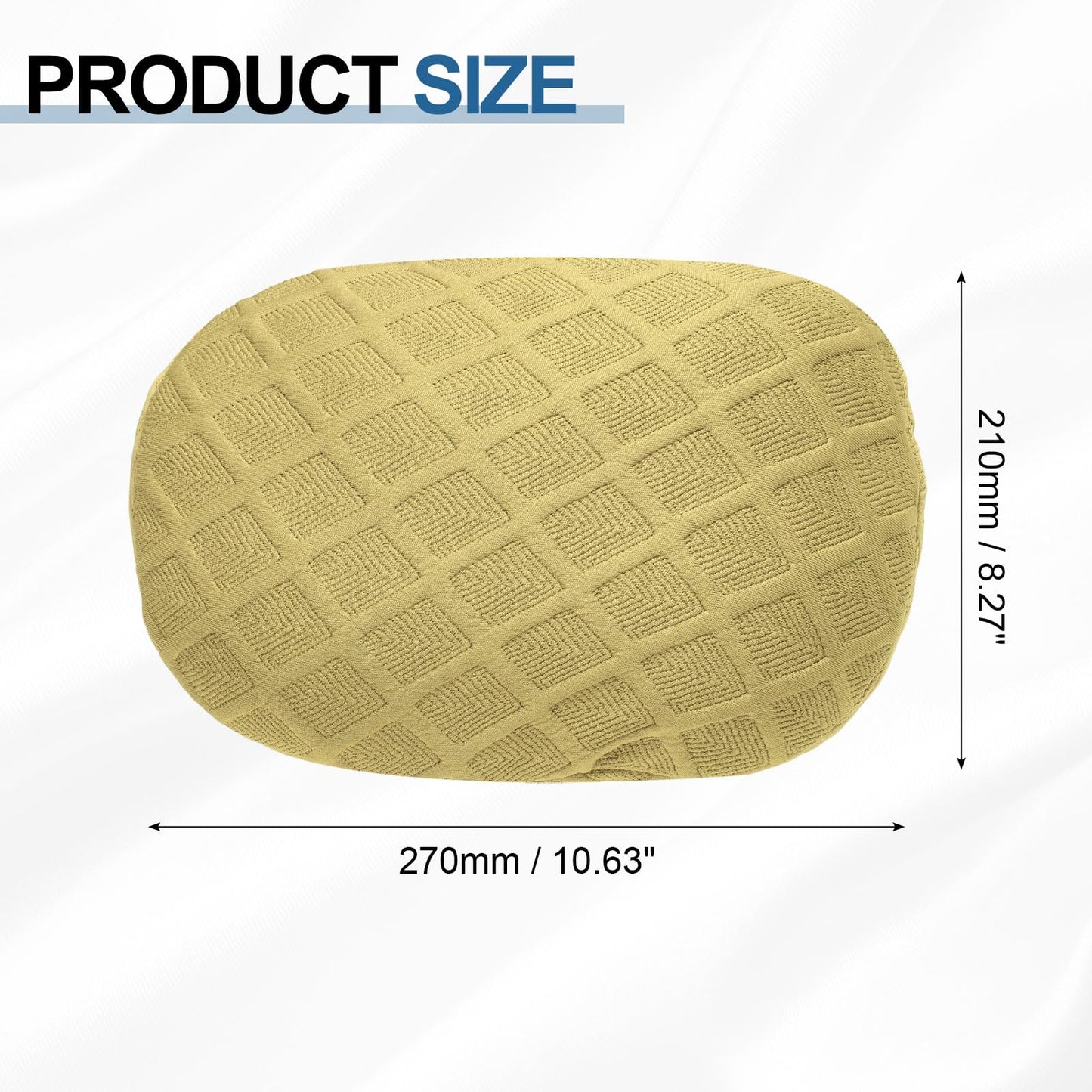 sourcing map Office Chair Pillow Cover, Office Chair Headrest Attachment Mesh Removable Headrest Protector for Home Desk Computer Chairs, Beige