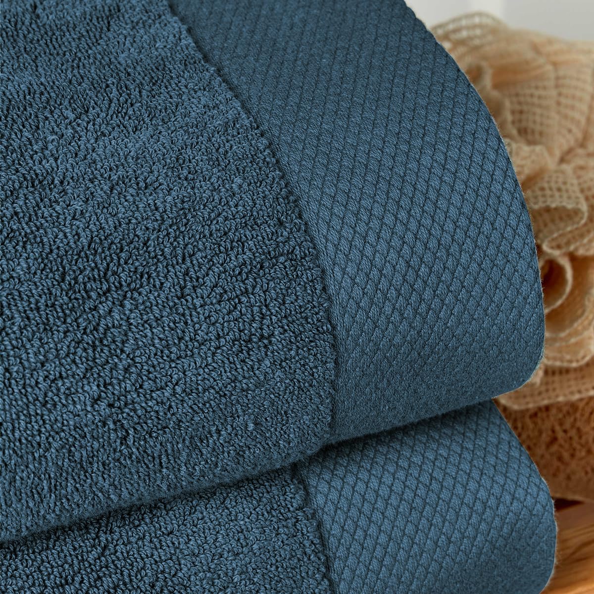 Christy Luxe 6 Piece Towel Set | Navy Blue | Luxe Heavyweight 100% Turkish Cotton | Ultra Soft | Super Absorbent | 730GSM