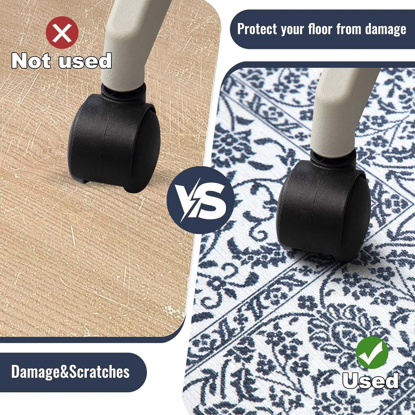 Office Chair Mat,120x150cm Office Chair Mat For Hardwood Floor, for Home
