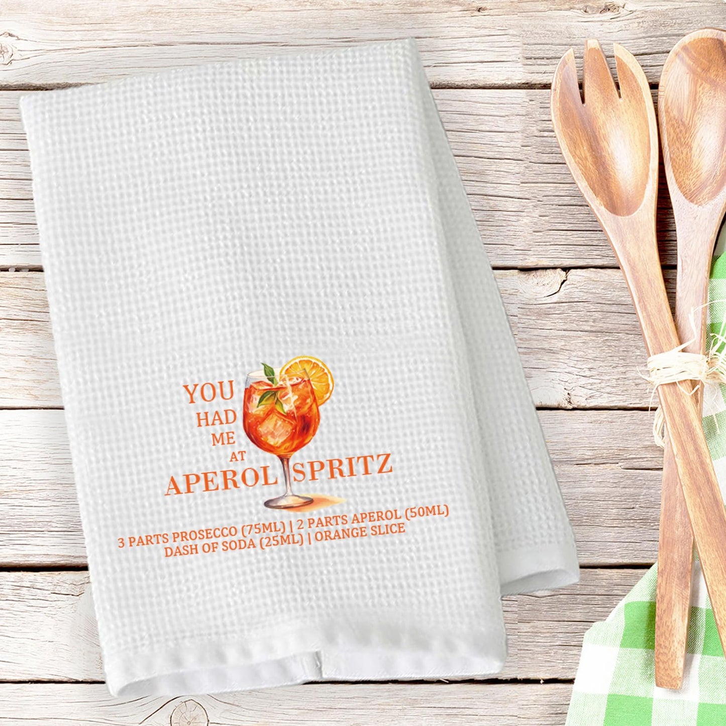 PLITI Aperol Spritz Lover Gift Aperol Spritz Fan Gift You Had Me At Aperol Spritz Kitchen Towel Italian Summer Spritz Gift (Aperol Spritz TWU)
