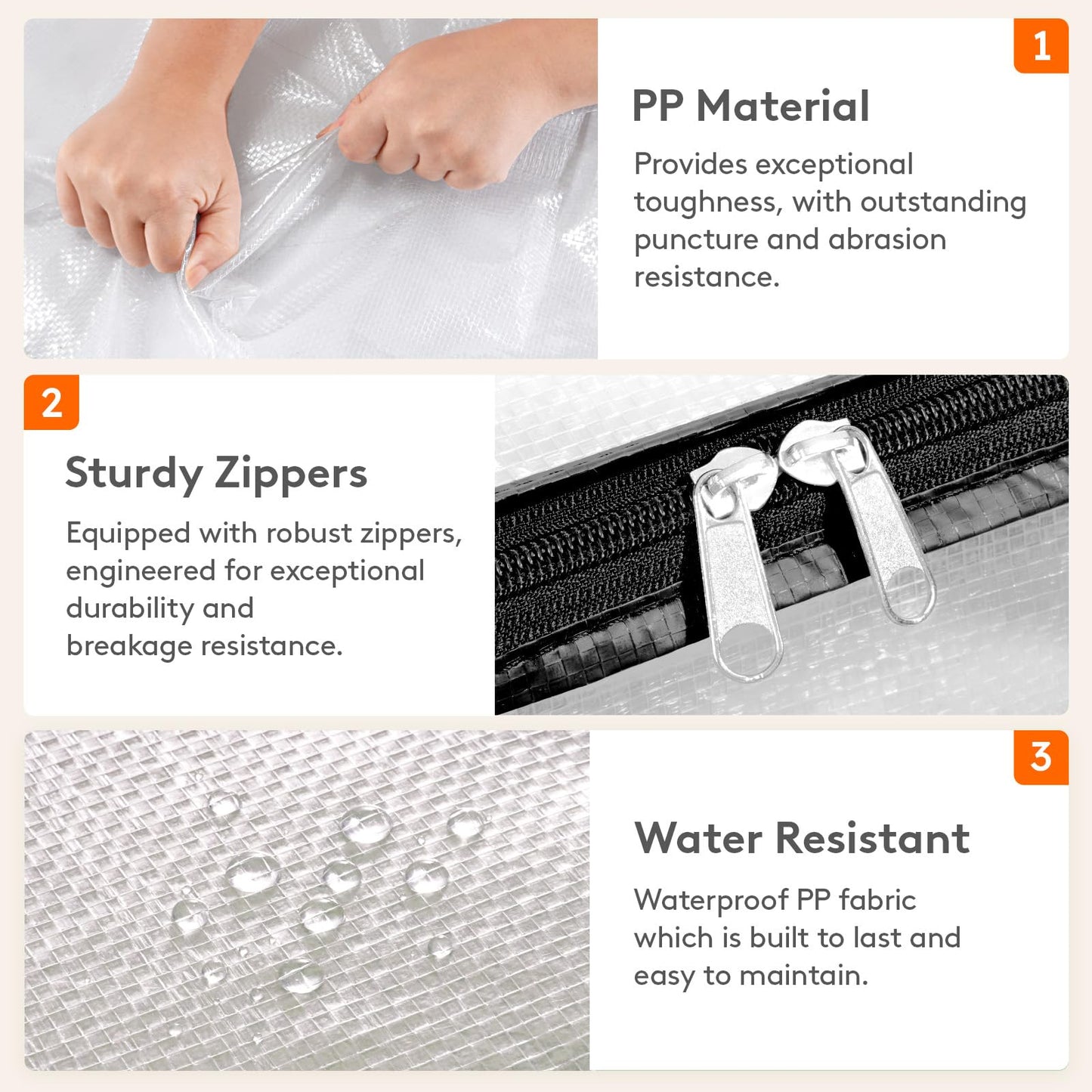 Lifewit 2 Pack Clear Clothes Storage Bag, 40L Comforter Bag with Zipper