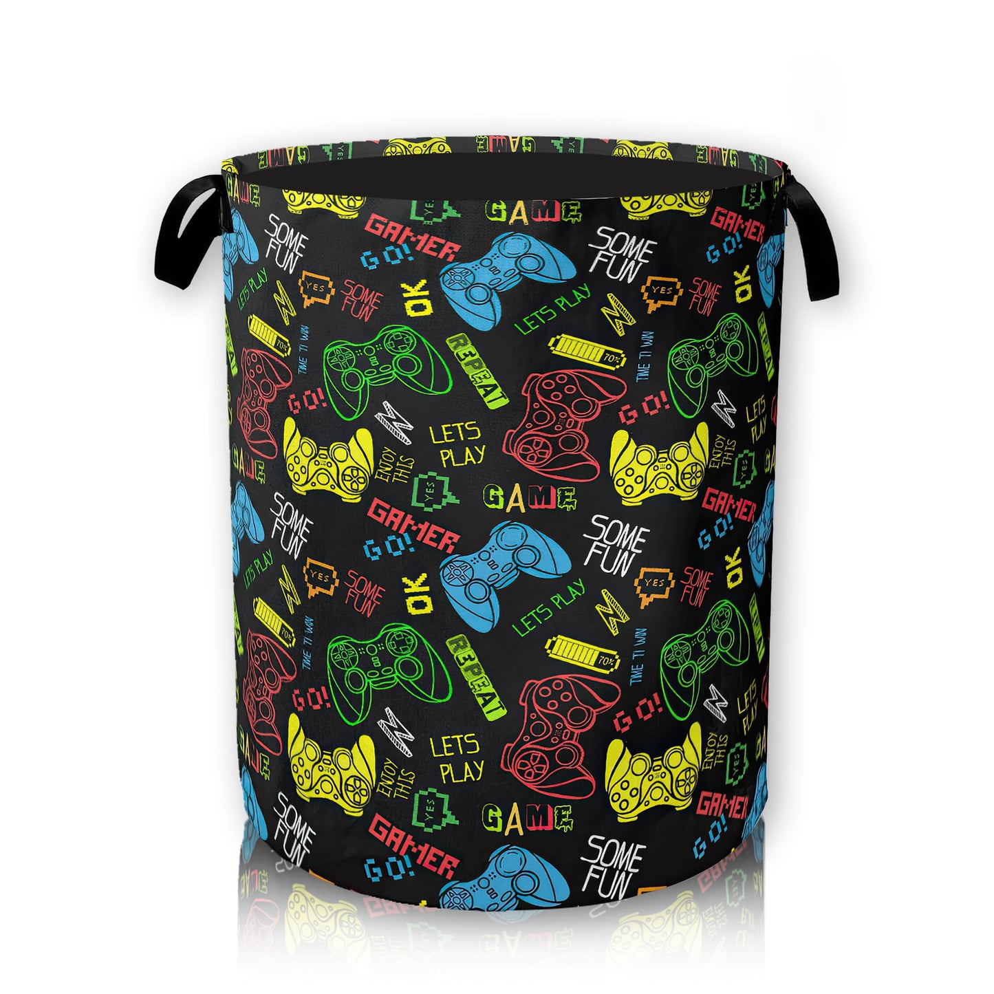 Laundry Basket, Dirty Clothes Basket, Foldable Waterproof Oxford Cloth Storage Basket for Bedroom, Bathroom
