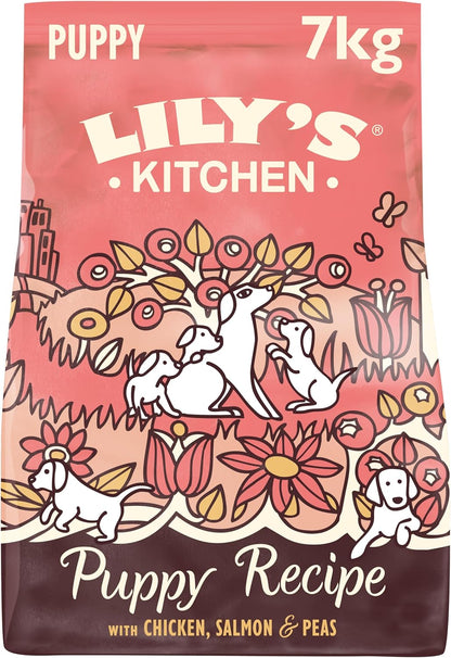Made with Natural Ingredients Puppy Dry Dog Food Chicken, Salmon & Peas Grain-Free Recipe 7kg
