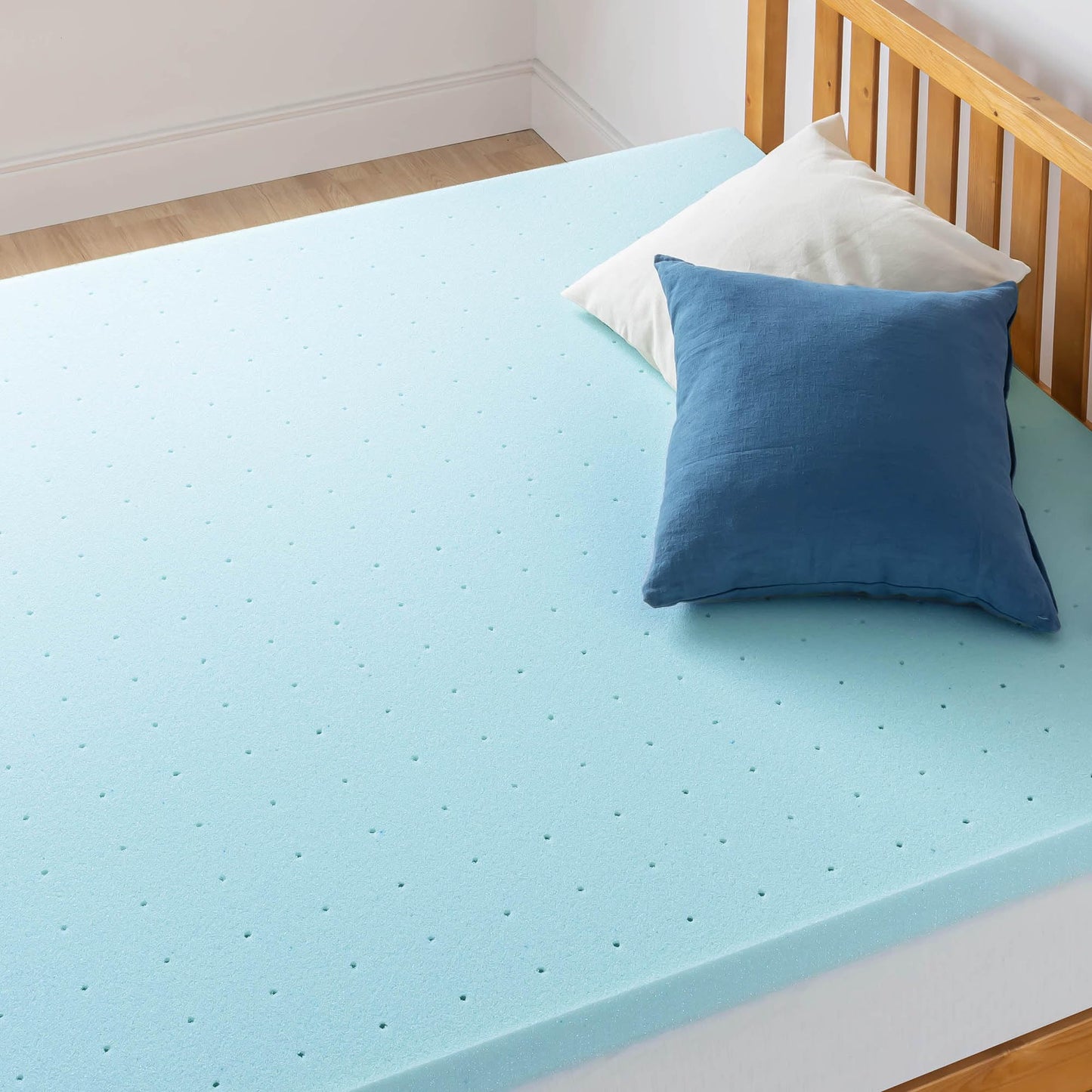 Best Price Mattress CertiPUR-US Certified, Polyester, Blue, Full