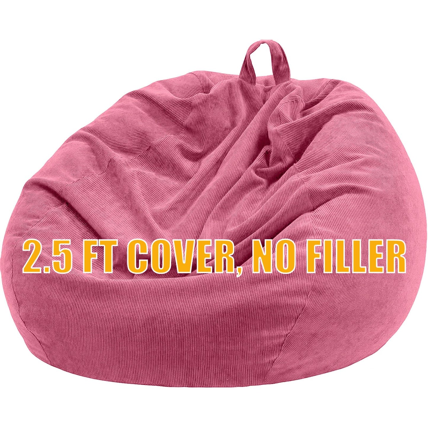Nobildonna Bean Bag Chair Cover (No Filler) for Kids Beanbag Stuffed Animal Storage Without Filling Plush Toys Holder and Organizer Soft Premium