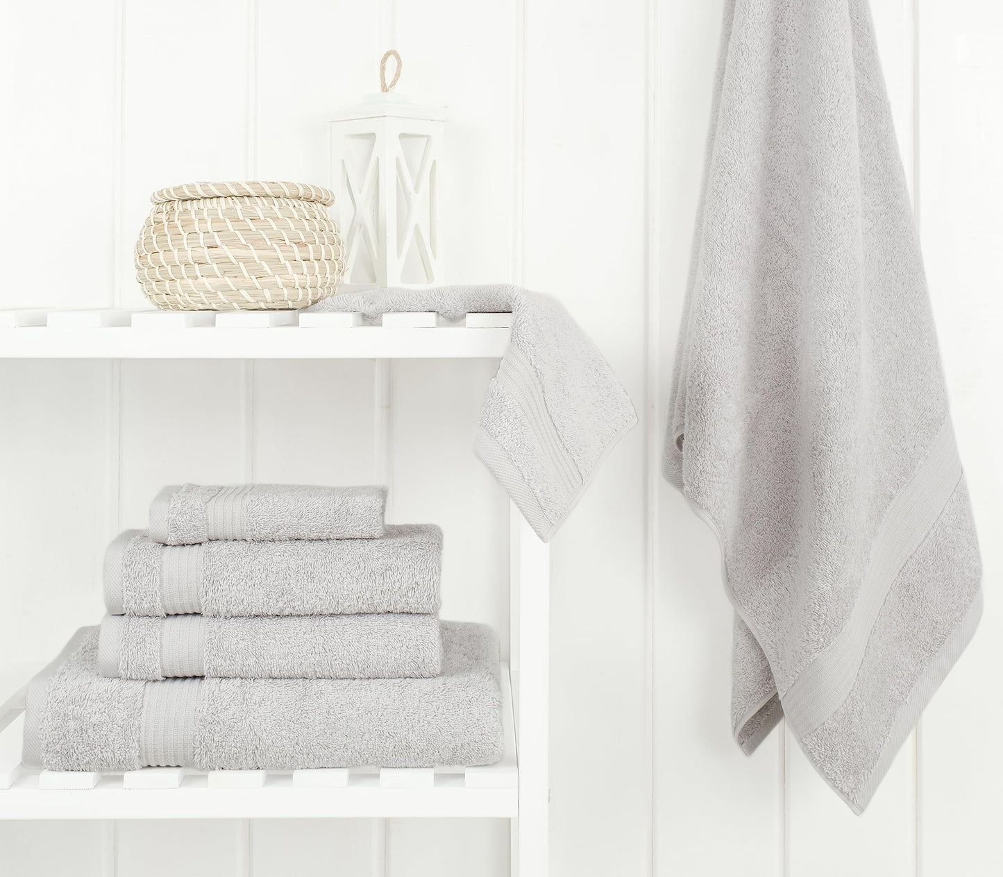 Cotton Paradise 6 Piece Towel Set, 100% Turkish Cotton Soft Absorbent Towels for Bathroom, 2 Bath Towels 2 Hand Towels 2 Washcloths
