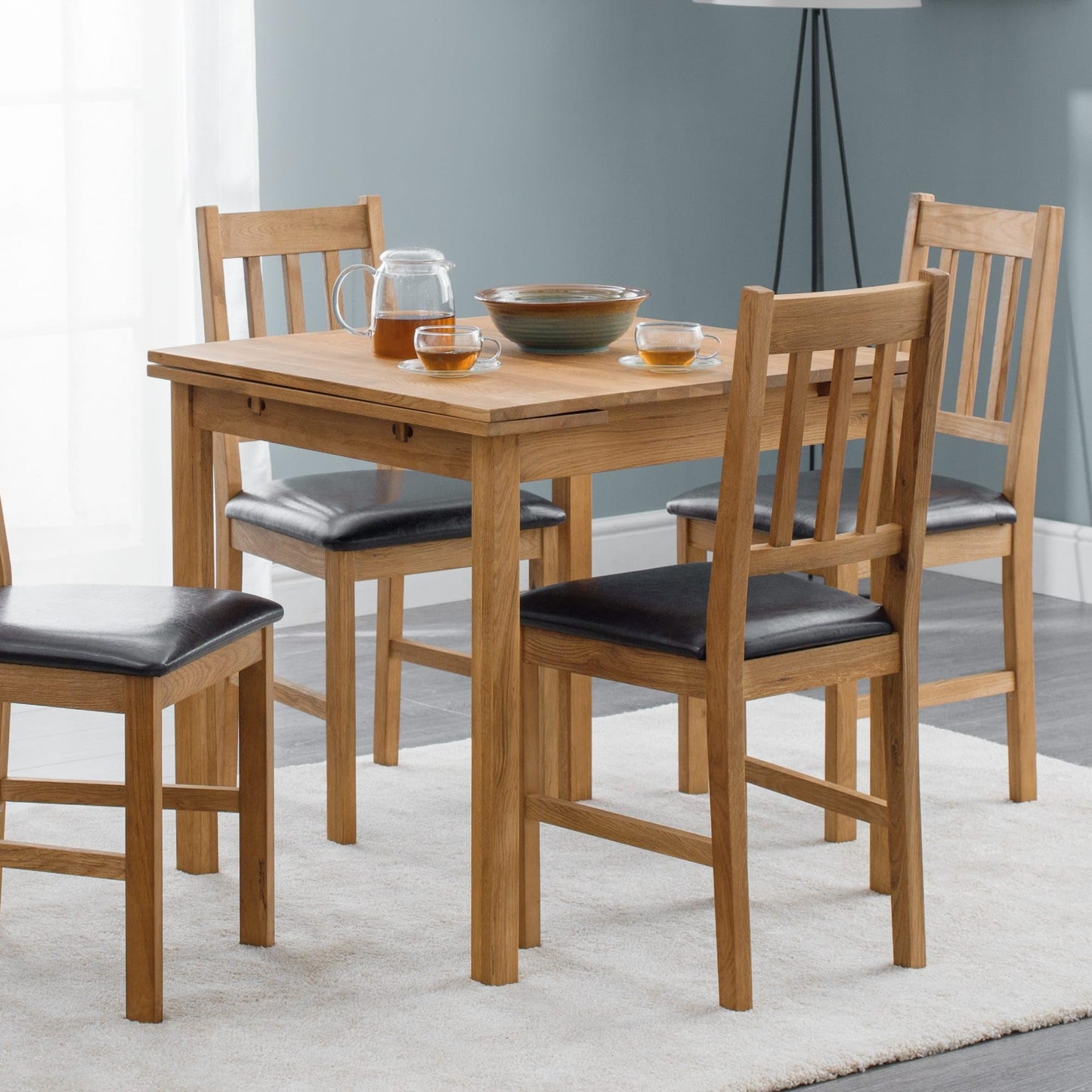 Julian Bowen Coxmoor Extending Dining Table, Oak