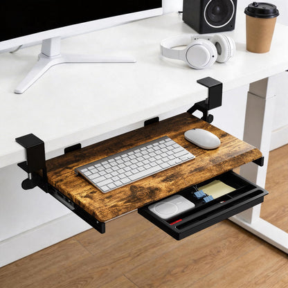 ETHU Small Under Desk Keyboard Tray 500x300mm
