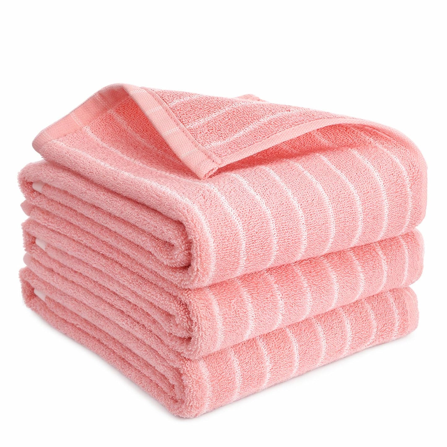 saerryor 3 Pack Hand Towels Cotton Soft Absorbent Towels 14” x 29” Pink