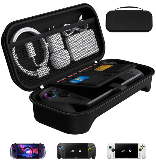 ivoler Carrying Case for Lenovo Legion Go S/ASUS ROG Xbox Ally/Xbox Ally X, Console Travel Protective Hard Shell Handbag EVA Storage Pouch with Mesh