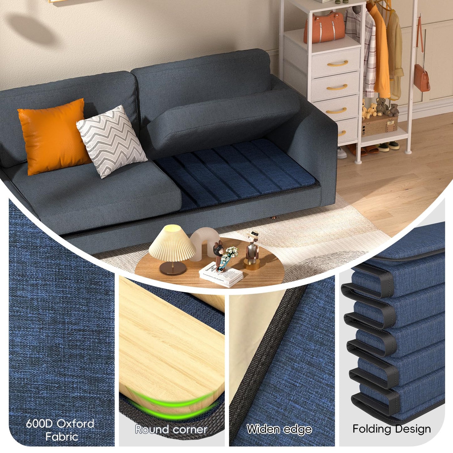 Couch Cushion Support for Sagging Seat - ( 60x205CM ) Wooden Sofa Support Strengthener Boards for Extra Large 3 Seater