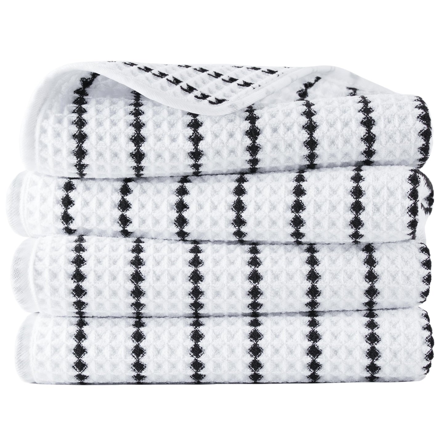 POLYTE 430 GSM Microfibre Quick Dry Waffle Hand Towel, 40.6x76.2 cm