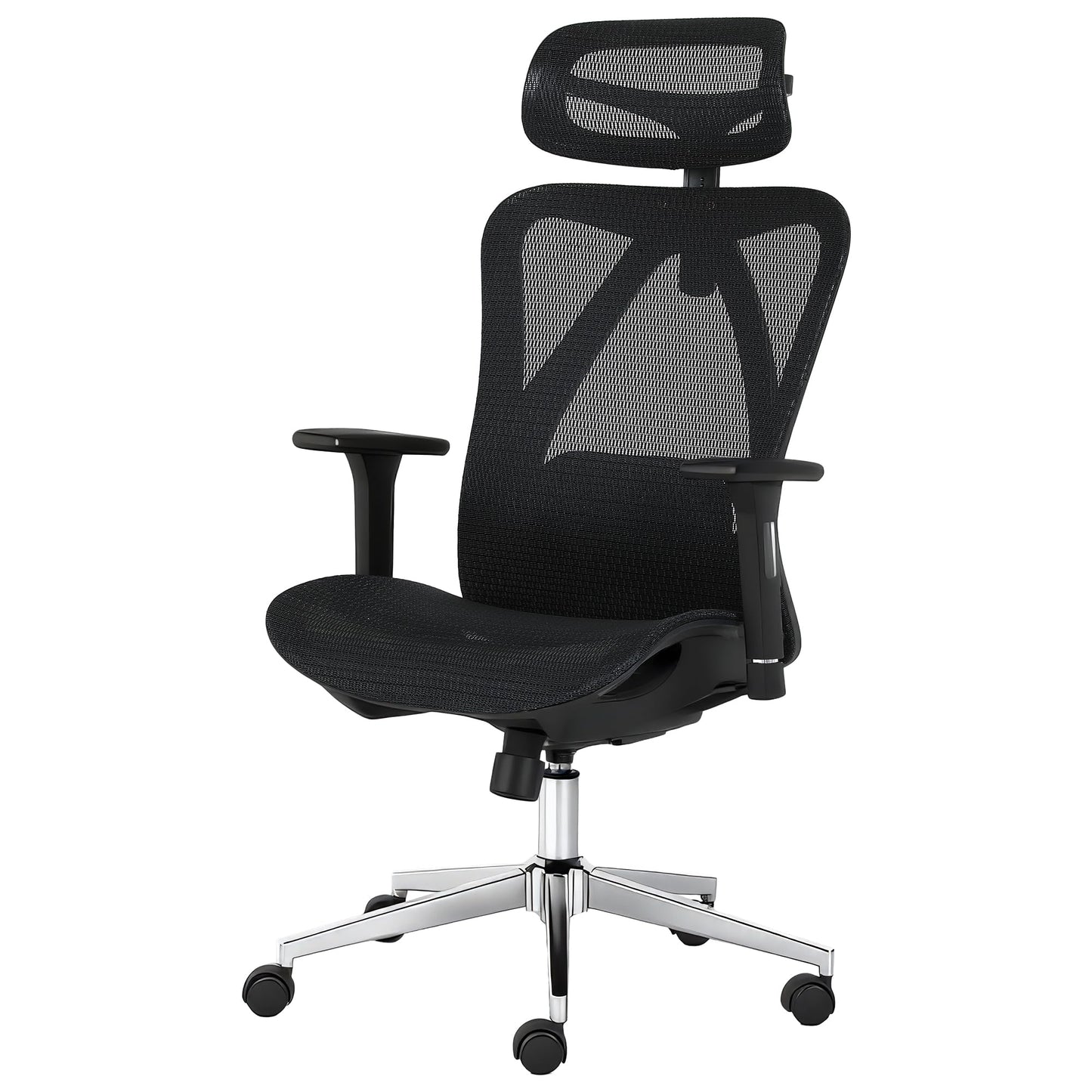 ADOV Office Chair with Headrest, Ergonomic 3D Armrest, Lumbar Support, 125° Rocking Swivel Computer Chair, High Back Mesh Reclining Desk Chair