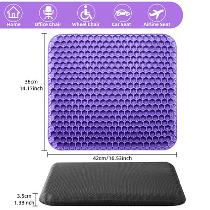 Dyserbuy Honeycomb Cushion, Orthopaedic Gel Seat Cushion for Pressure Relief, Memory Foam Cushions for Office Chairs, Car, and Wheelchair
