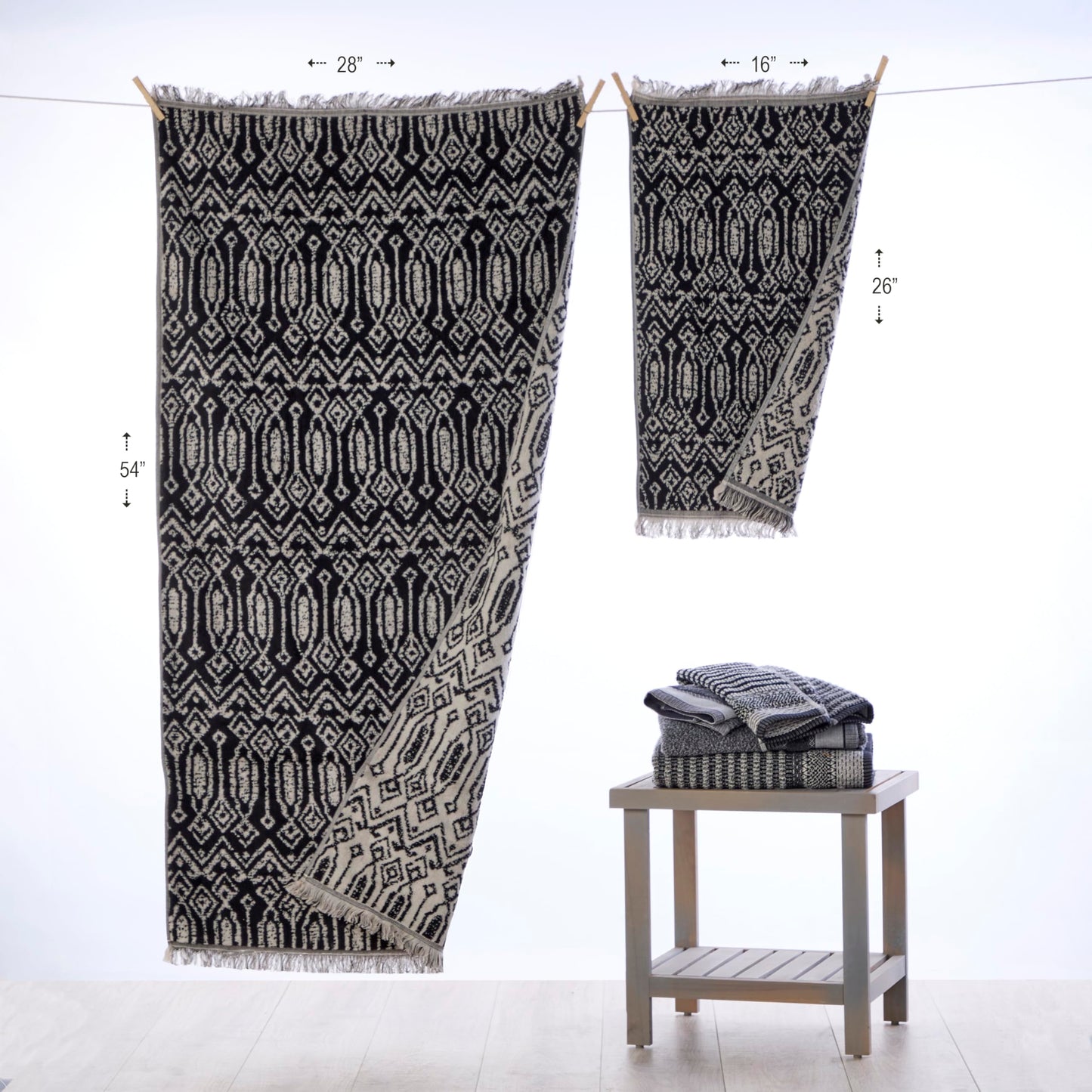 SKL Home Nador Hand Towel, 2-Pack