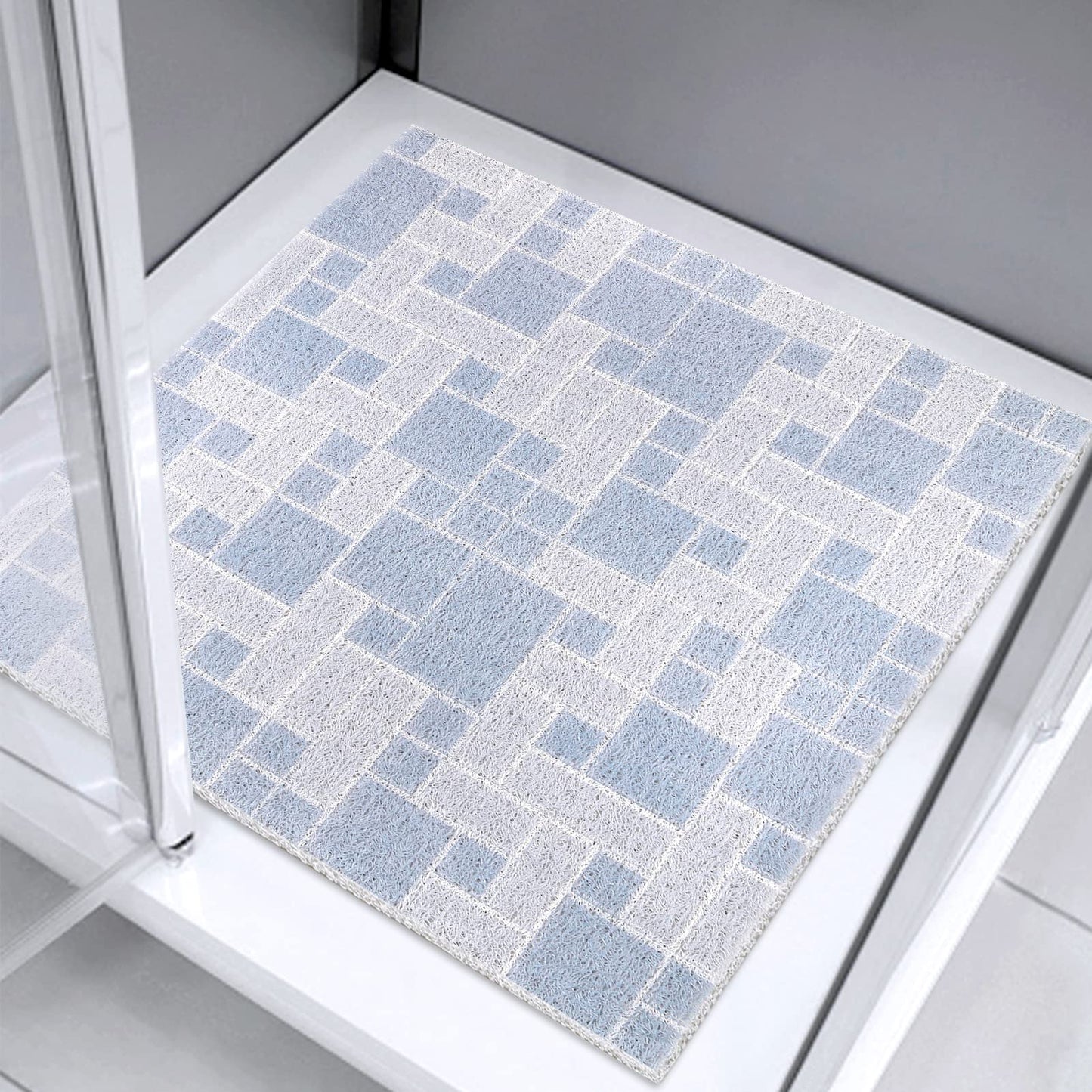 Shower Mat Bath Mat Non Slip Anti Mould Bathroom Bath Mat for Inside Bath, Soft PVC Loofah Shower Mat for Inside Shower with Excellent Permeability,