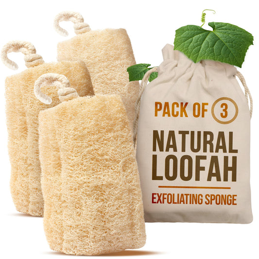 Natural Loofah spongs (Pack of 3)