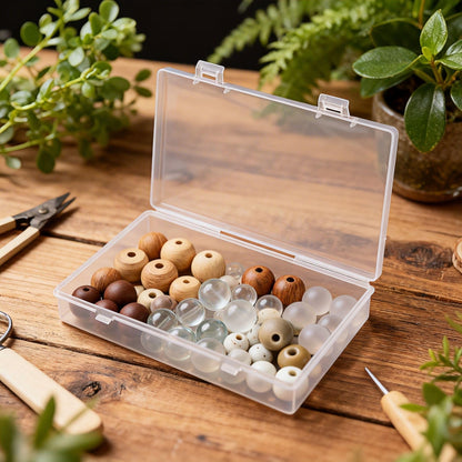 LJY Clear Plastic Storage Boxes with Lids, 24 Pack, 4 Mixed Sizes