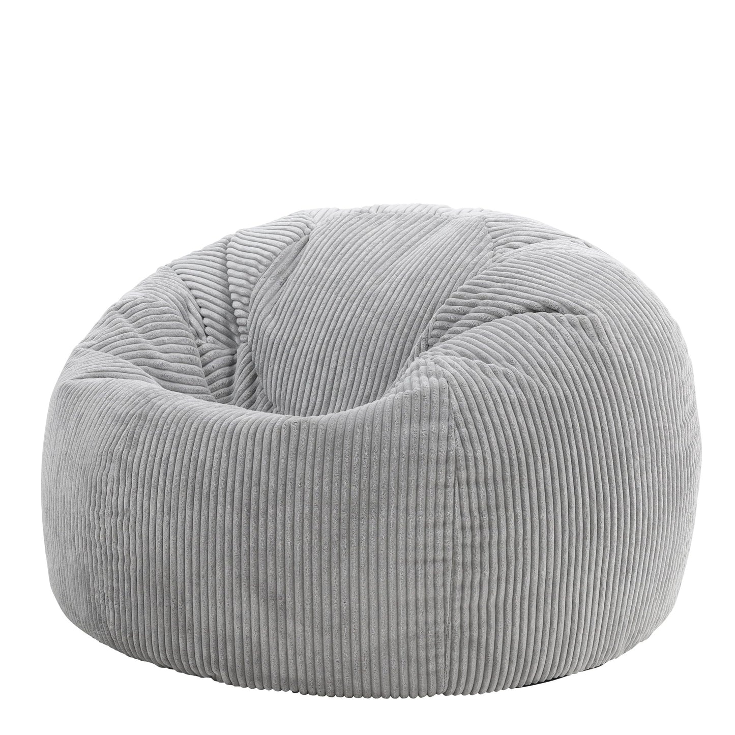 icon Kingston Cord Bean Bag with Filling Included, Grey