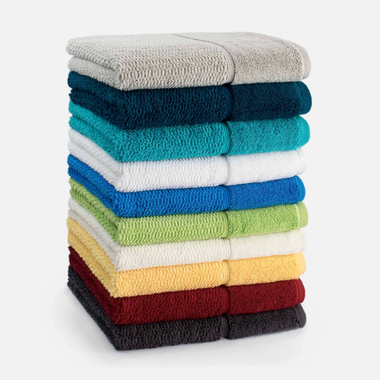 Frottana Pearl soap cloth 30 x 30 cm made of 100% cotton, snow 3er set