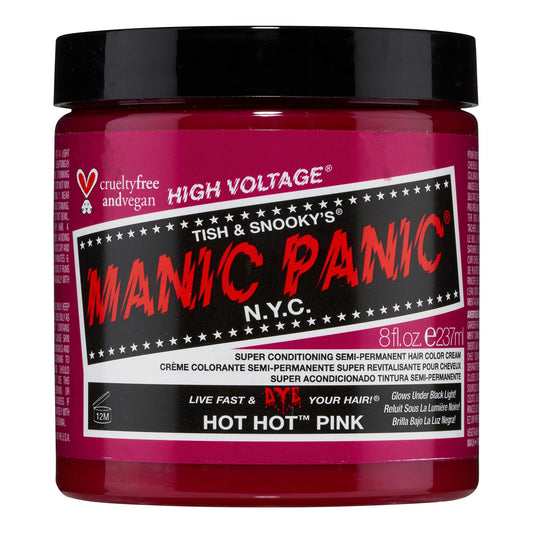 BIG POT Manic Panic 8oz High Voltage Classic Cream Formula Colour Hair Dye (Hot Hot Pink)