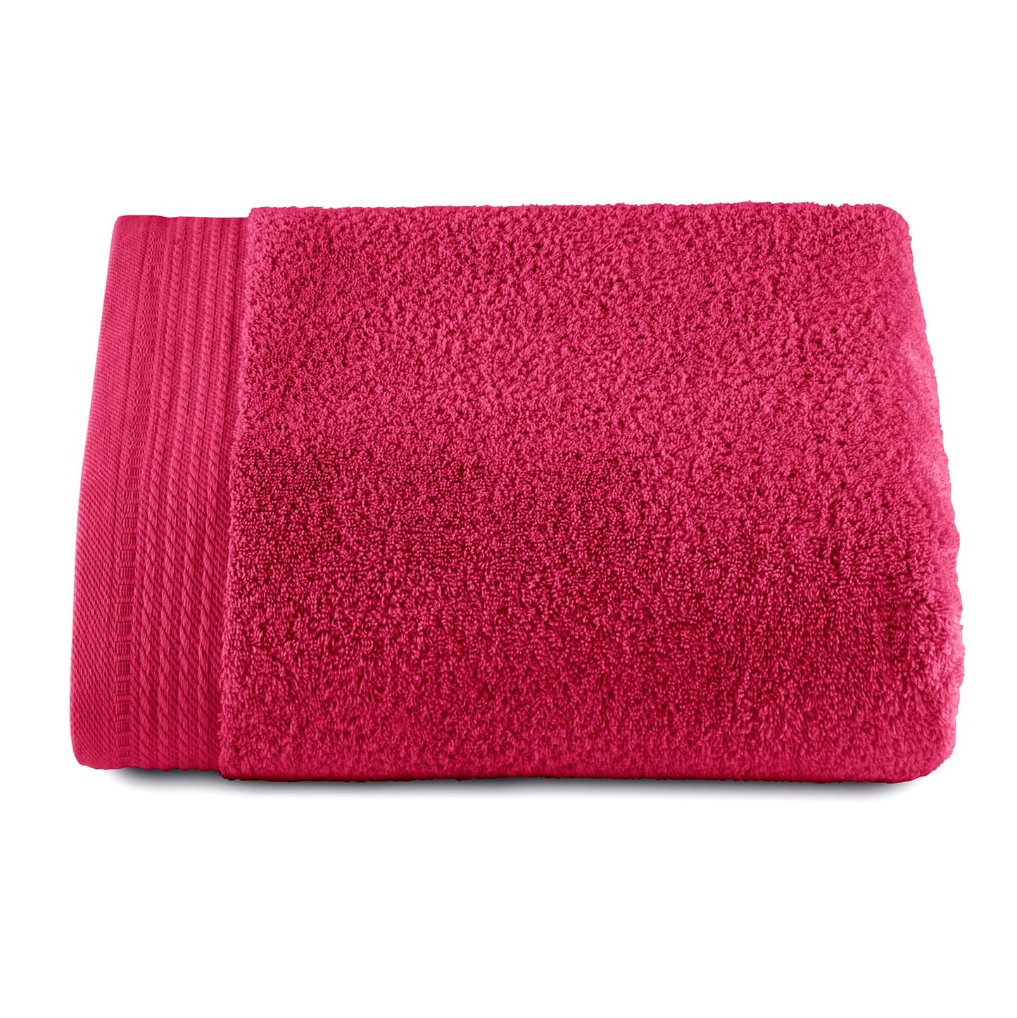 RIZO Top Towel ? Set of 1 Shower Towel ? Large Shower Towel ? Bath Towels ? 100% Combed Cotton ? 600 g/m2 ? Size 100 x 150 cm ? Fuchsia