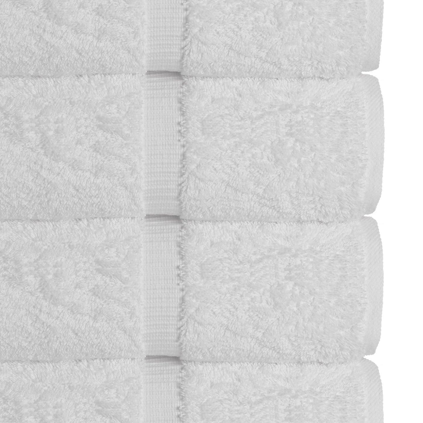 Chakir Turkish Linens | Hotel & Spa Quality 100% Cotton Premium Turkish Towels | Soft & Absorbent (8-Piece Towel Sets, White)
