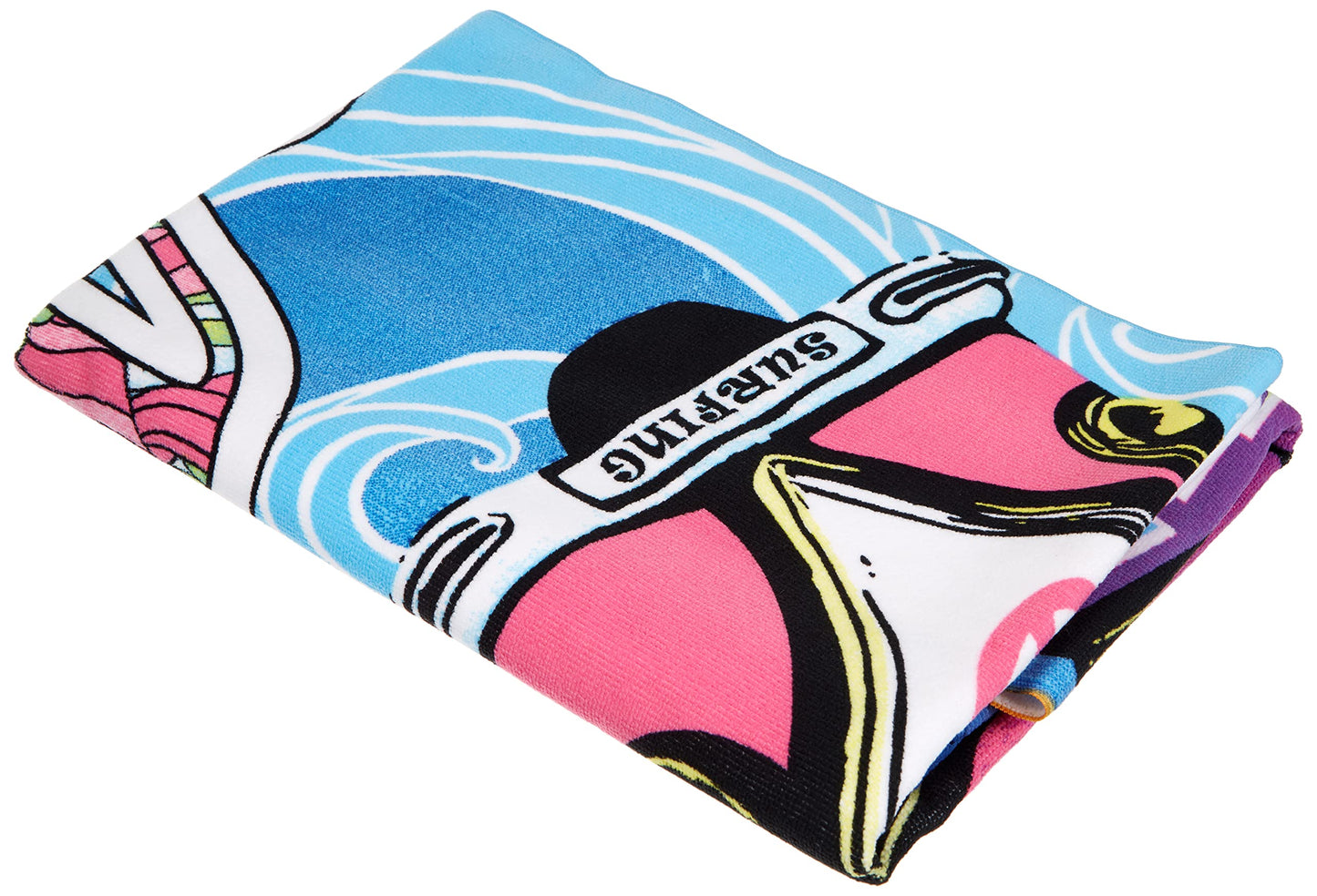 Miracle Home Aloha Microfibre Beach Towel, Multicoloured, 75 x 145 cm 15073