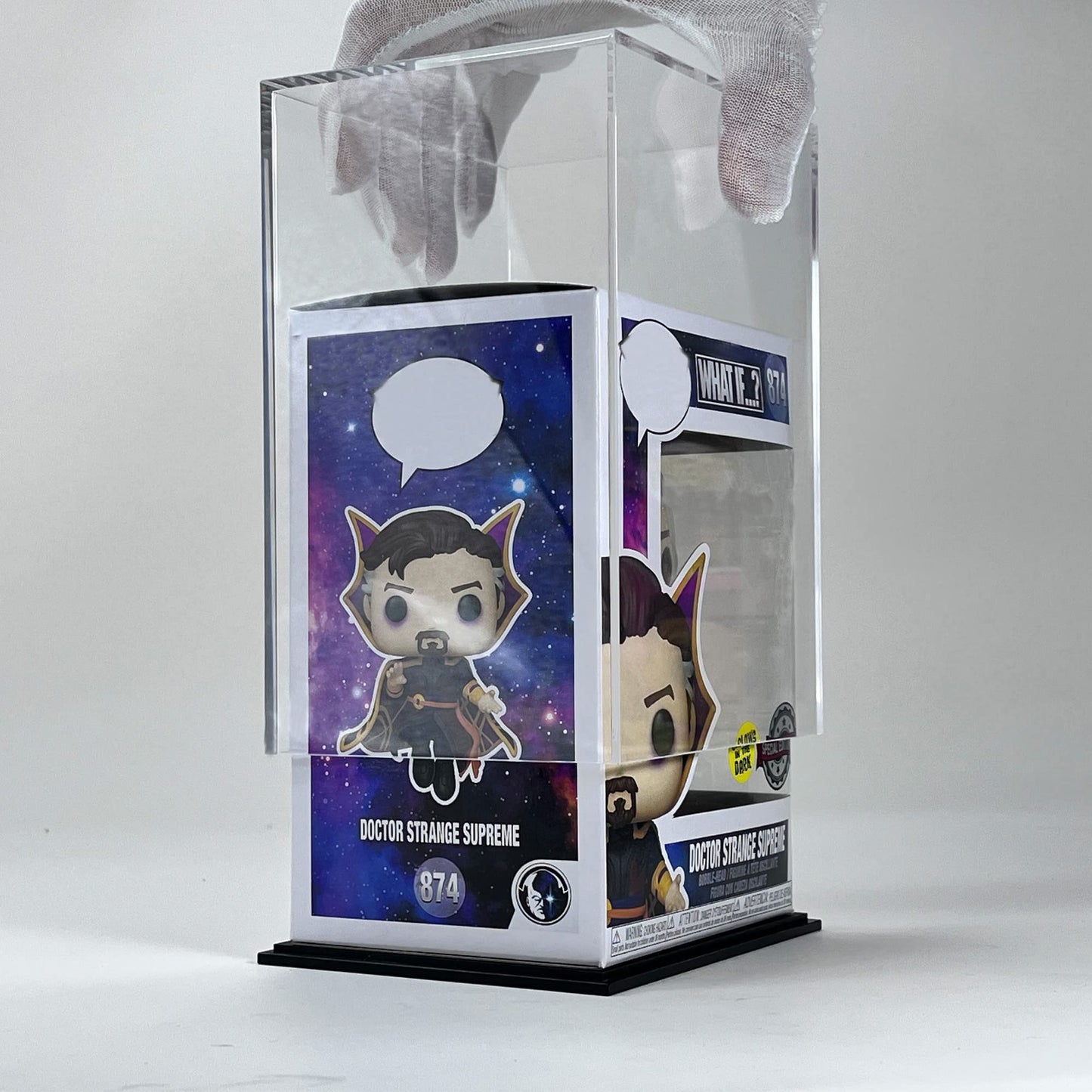 HOPEME Fully Assembled Acrylic Display Case, Clear Acrylic Protector Compatible with Funko POP! 4 Inch Vinyl Figures