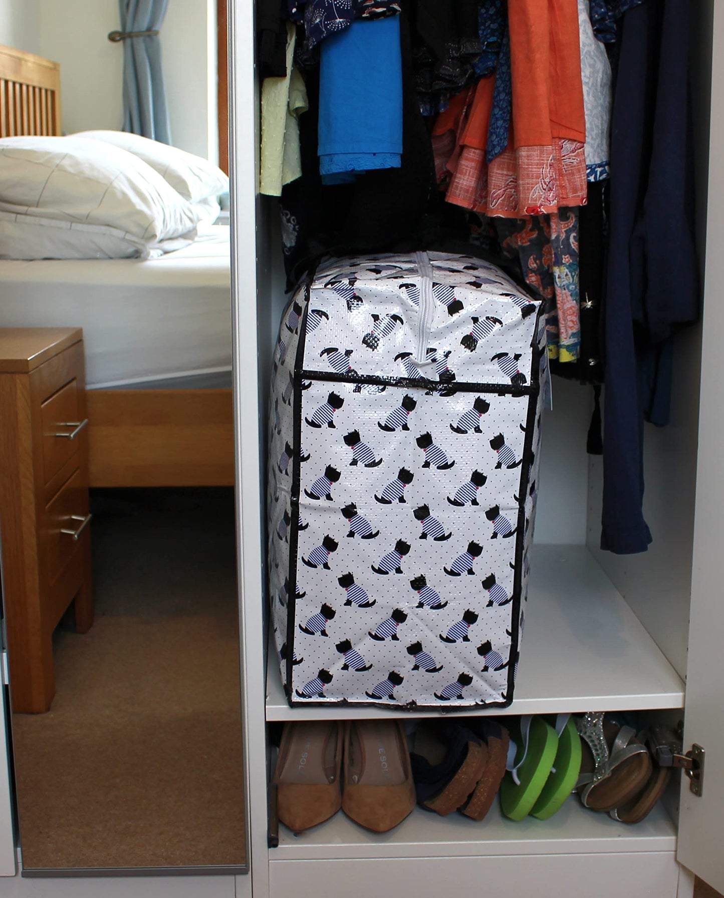 Storage Bags, 65 ltr 2x Pack, Scotty Scottie Dogs Print