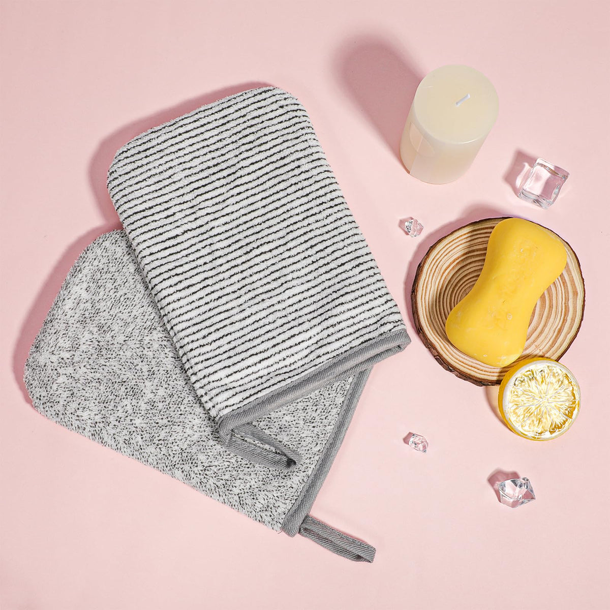 PHOGARY Face Cloths Body Wash Mitt, Super Absorbent & Soft Face Towels Facial Mitts, Reusable Makeup Remover Cloth Facial Cleansing Cloths