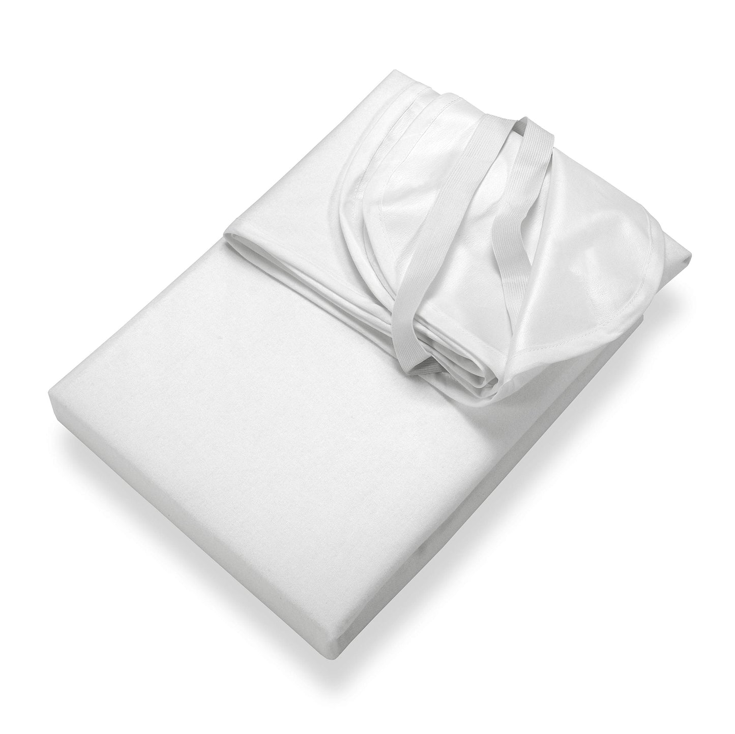 Setex Waterproof Molleton Mattress Protector 120 x 200 cm 100% Cotton Generation White
