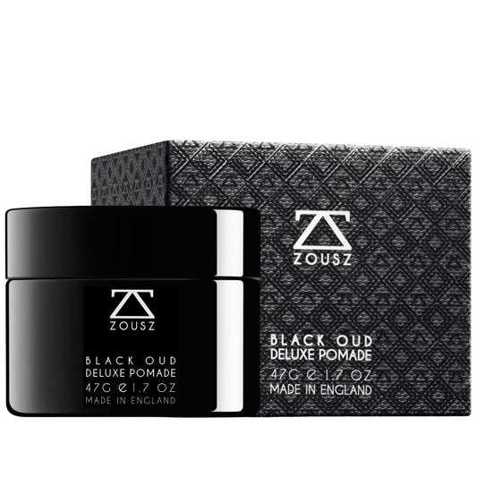 ZOUSZ Black Oud Deluxe Pomade for Men ? Premium Mens Hair Clay & Hair Styling Wax for Men ? Hair Wax for All Hair Types ? Ideal Mens Gift, 47g