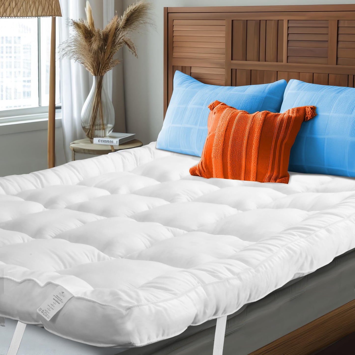 SleepCare Thick Super King Mattress Topper, Premium Quality Breathable Mattress Topper Super Kingsize Bed, Quilted and Fluffy Super King Size Mattress