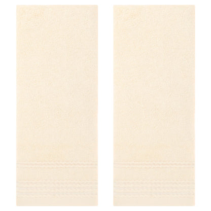 HMETOL Striped Comfort and Quick Drying Hand Towel Set 14 x 30 Inches