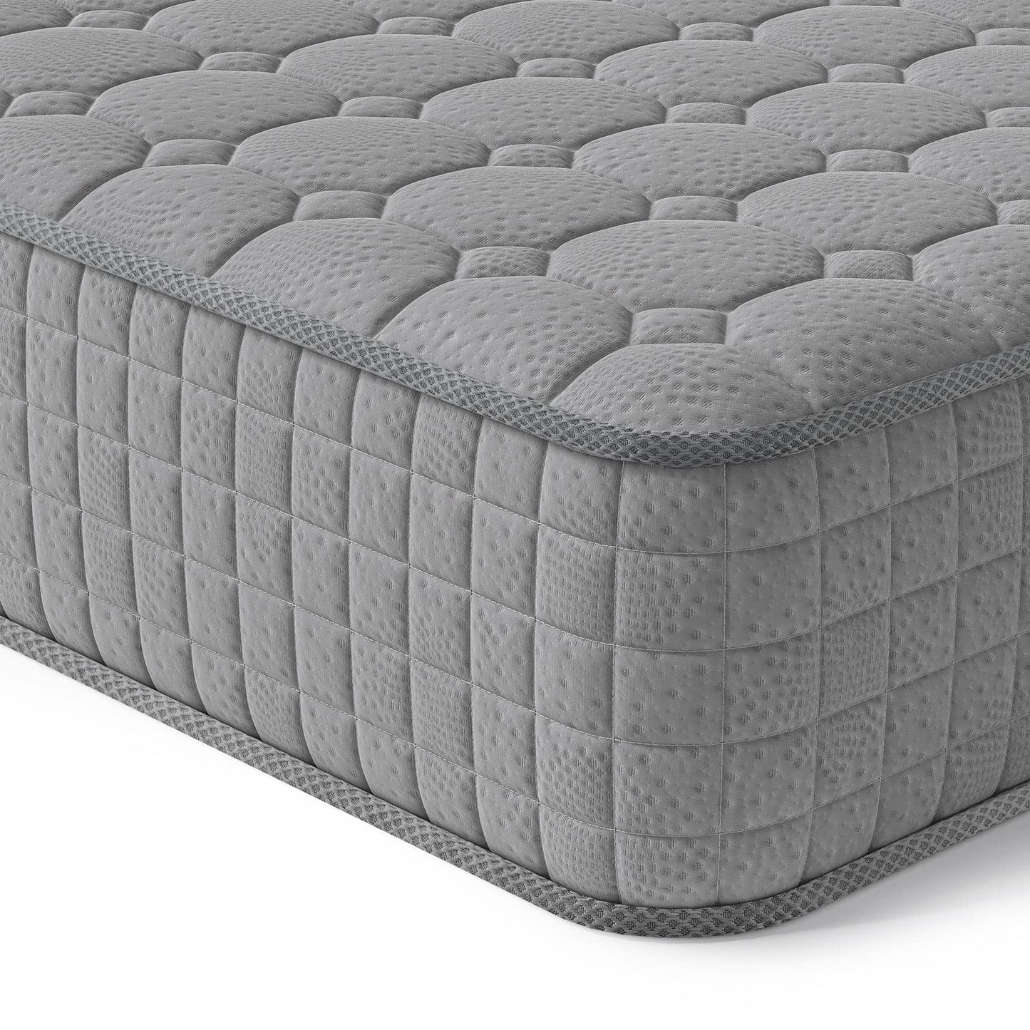 Vesgantti European Small Single Mattress Hybrid Mattress 80x200x25cm, Grey