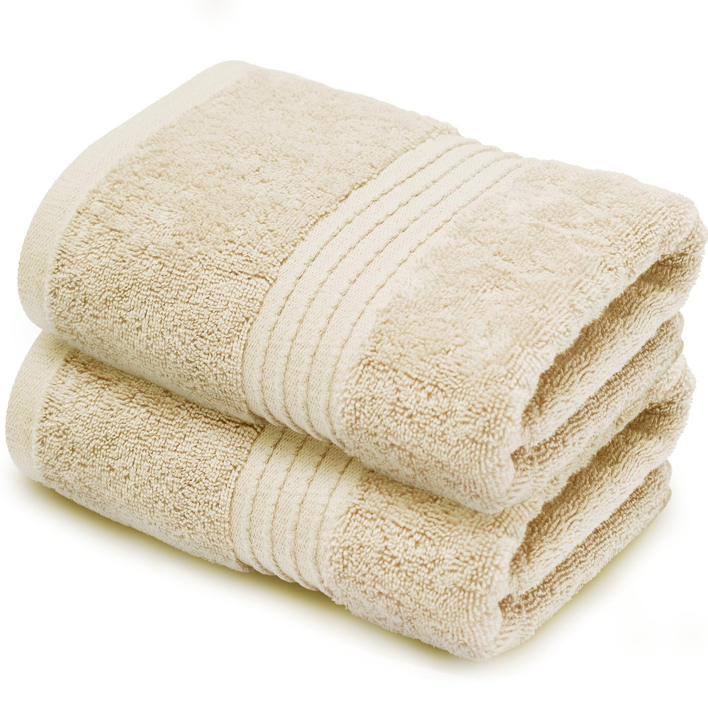 Makooz Premium 700 GSM Hand Towels for Bathroom 2 Pack – 100% Natural Ring-Spun Egyptian Cotton – Luxurious Ultra Soft, Quick Dry, Absorbent