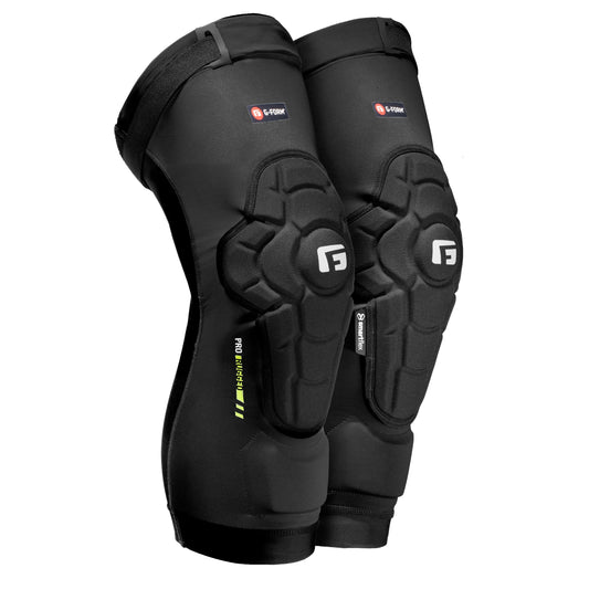 G-Form Pro-Rugged 2 MTB Knee Guards - Mountain Bike Knee Pads for Men & Women - Black, Adult Small