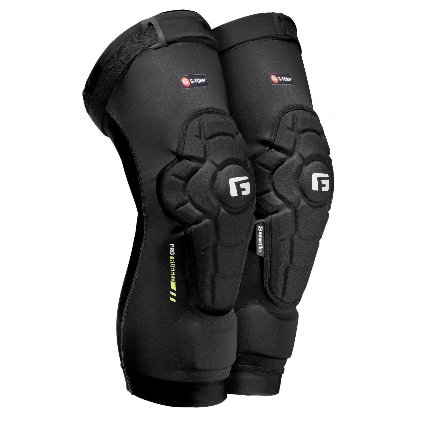 G-Form Pro-Rugged 2 MTB Knee Guards - Mountain Bike Knee Pads for Men & Women - Black, Adult X-Large