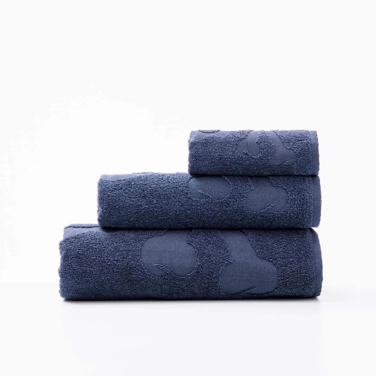 Scalpers Skull Bath Towel Set (Vanity 30 x 50 cm + Hands 50 x 90 cm + Bath 70 x 140 cm) 100% Cotton Blue Home