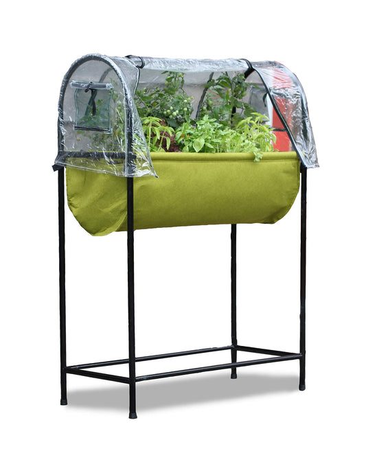 Haxnicks Vigoroot Easy Table Garden | Self Watering Raised Bed Planter With Cover | Doubles As Small Greenhouse | Growing Vegetables Bush Tomatoes