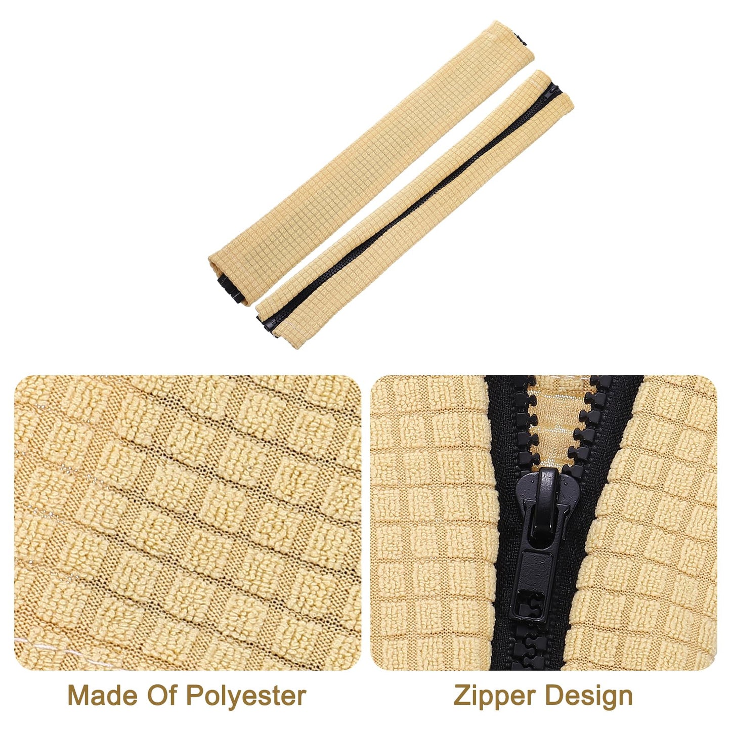 sourcing map 2pcs Office Chair Arm Covers, Office Chair Armrest Covers Stretchable Computer Chair Arm Covers Protectors for Office Gaming Chair, Beige