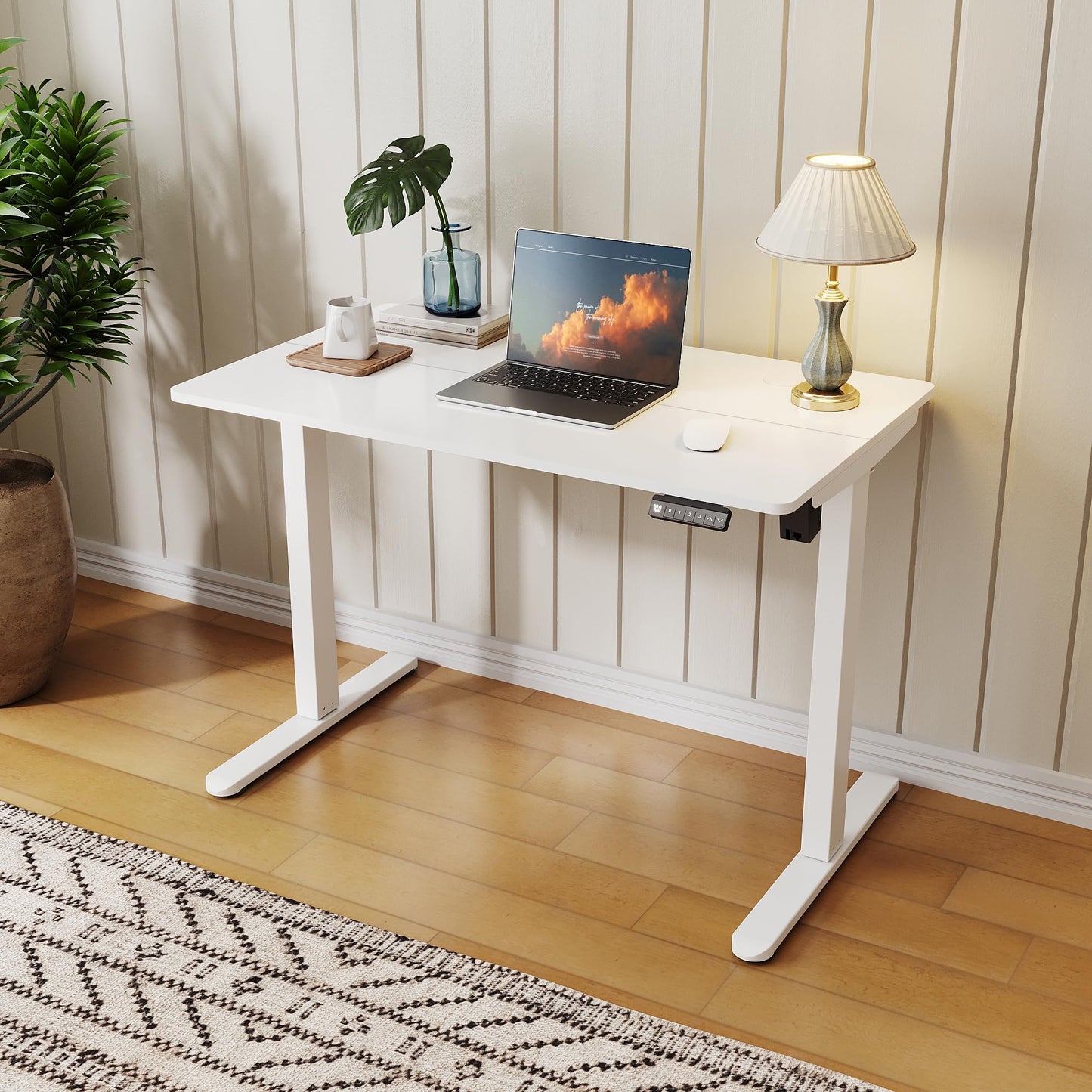 ELEGANT Electric Standing Desk 100x60cm, Height Adjustable Sit Stand Desk