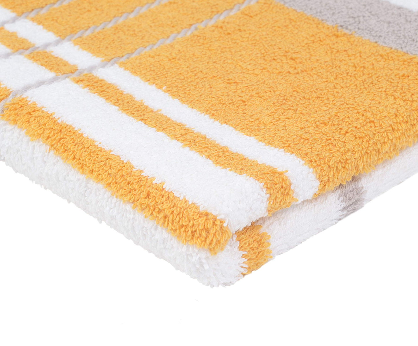 Gözze 101-0642-5" Berlin 1 Bath Towel 70/140 cm, Mais/Taupe, 70 x 140 cm