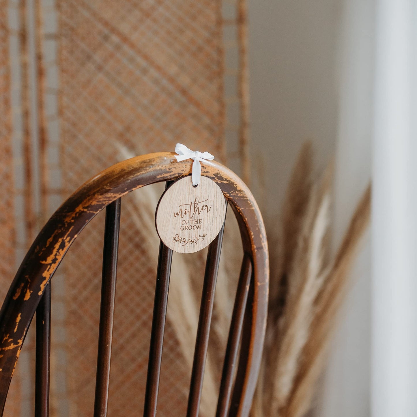 Wooden Wedding Dress Hanger Tag for Bride/Bridesmaid/Flower Girl/Maid of Honour/Mother of the Bride/Groom (Mother of the Groom)