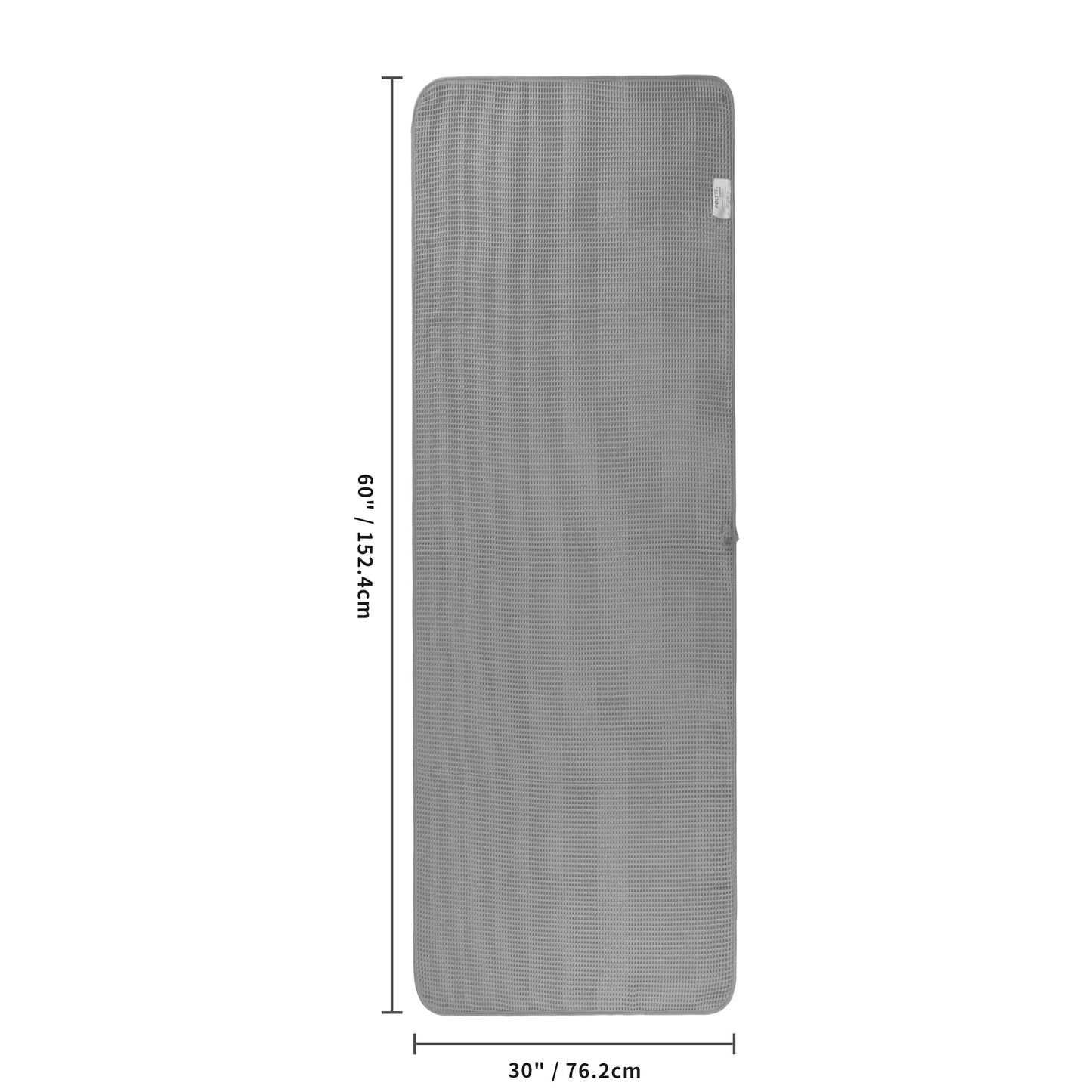POLYTE 430 GSM Microfibre Quick Dry Waffle Bath Towel, 76.2x152.4 cm