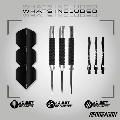 RED DRAGON Rat 1: 26g Tungsten Darts Set with Flights and Stems