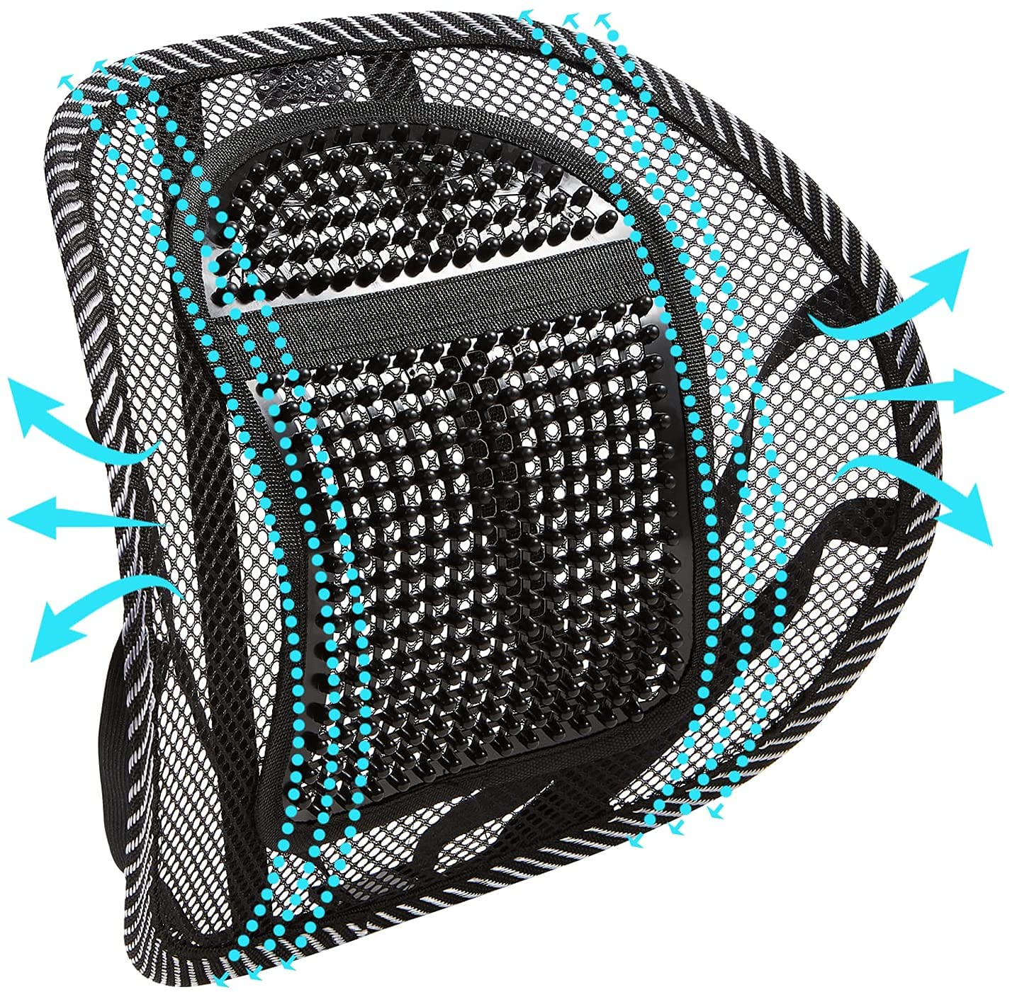 Big Ant Mesh Back Lumbar Support for Office Chair, Car, Chair Back Support with Elastic Strap Back Rest for Office Chair/Car Seat/Back Pain Relief
